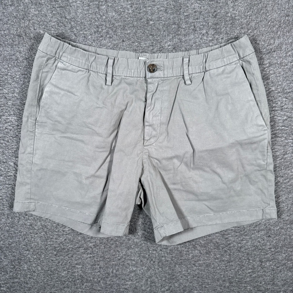 Bearbottom Chino Shorts Mens XL Gray Stretch Cotton 5.5" Inseam